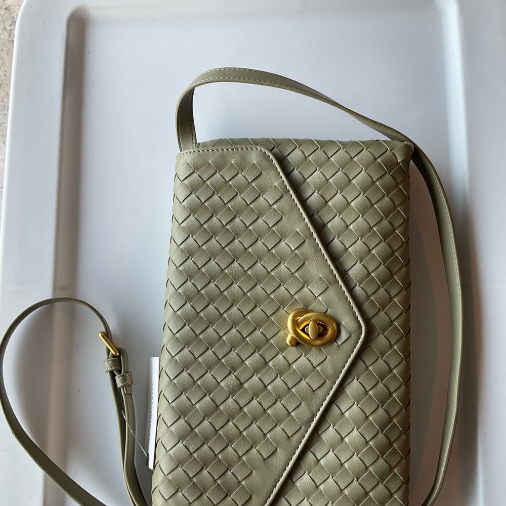 Anthropologie Foldover Woven Clutch - Picture 13 of 16
